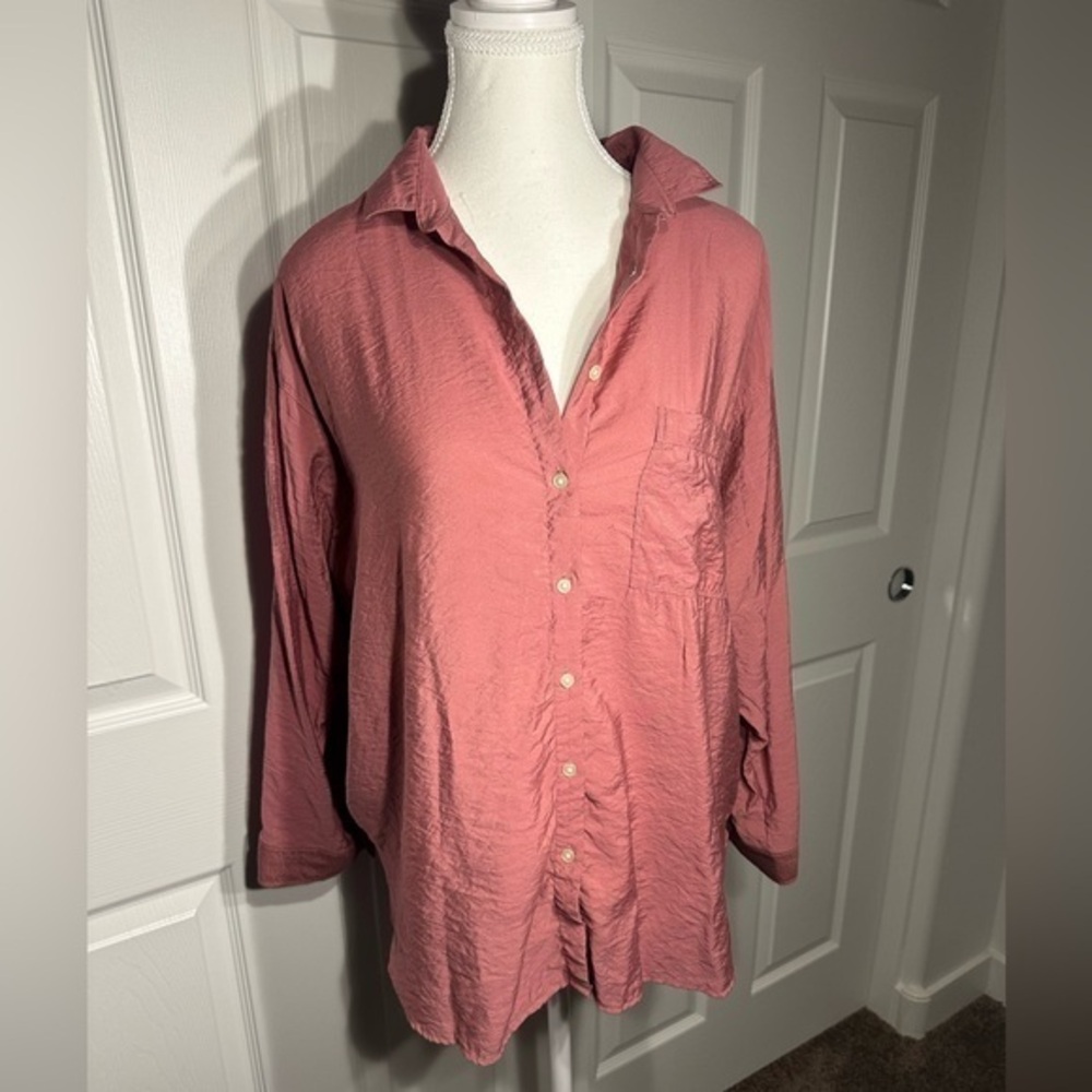 Loft Oversize Button Up